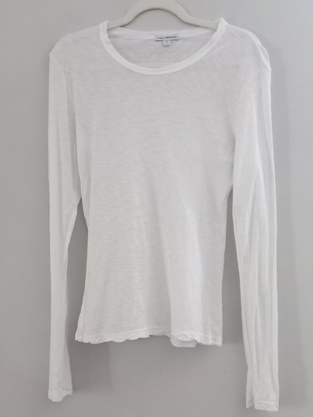 JAMES PERSE white long sleeve t-shirt